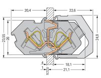 Durchführungsklemme 826-161