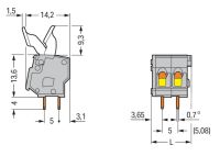 Leiterplattenklemme 257-424/333-000