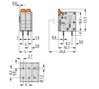Leiterplattenklemme Hebel 2604-3103