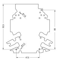 Lochrasterplatine 2857-194/3140-000