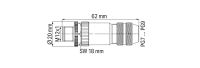 M12-Stecker axial 5-polig 756-9207/060-000