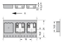 SMD-Leiterplattenklemme 2060-852/998-404