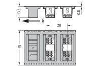 THR-Stiftleiste 2-reihig 713-1408/117-000/997