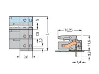 THT-Federleiste abgewink. 232-846/045-000