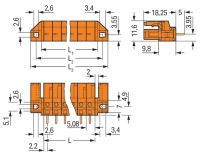 THT-Federleiste gerade 232-167/047-000 THT-Federleiste gerade 232-167/047-000