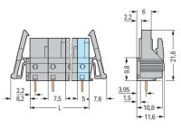 THT-Federleiste gerade 232-742/039-000