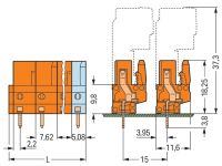 THT-Federleiste gerade 232-768/045-000