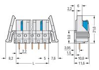 THT-Federleiste gerade 722-139/039-000