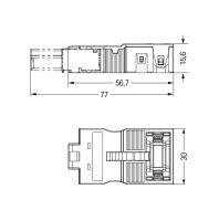 Zugentlastungsgehäuse 770-513/035-000
