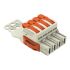 1-Leiter-Federleiste Hebel 832-1104/314-000