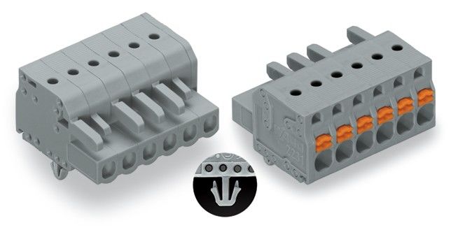 1-Leiter-Federleiste 2231-116/008-000