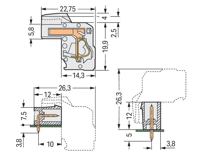 1-Leiter Federleiste 722-116/026-000