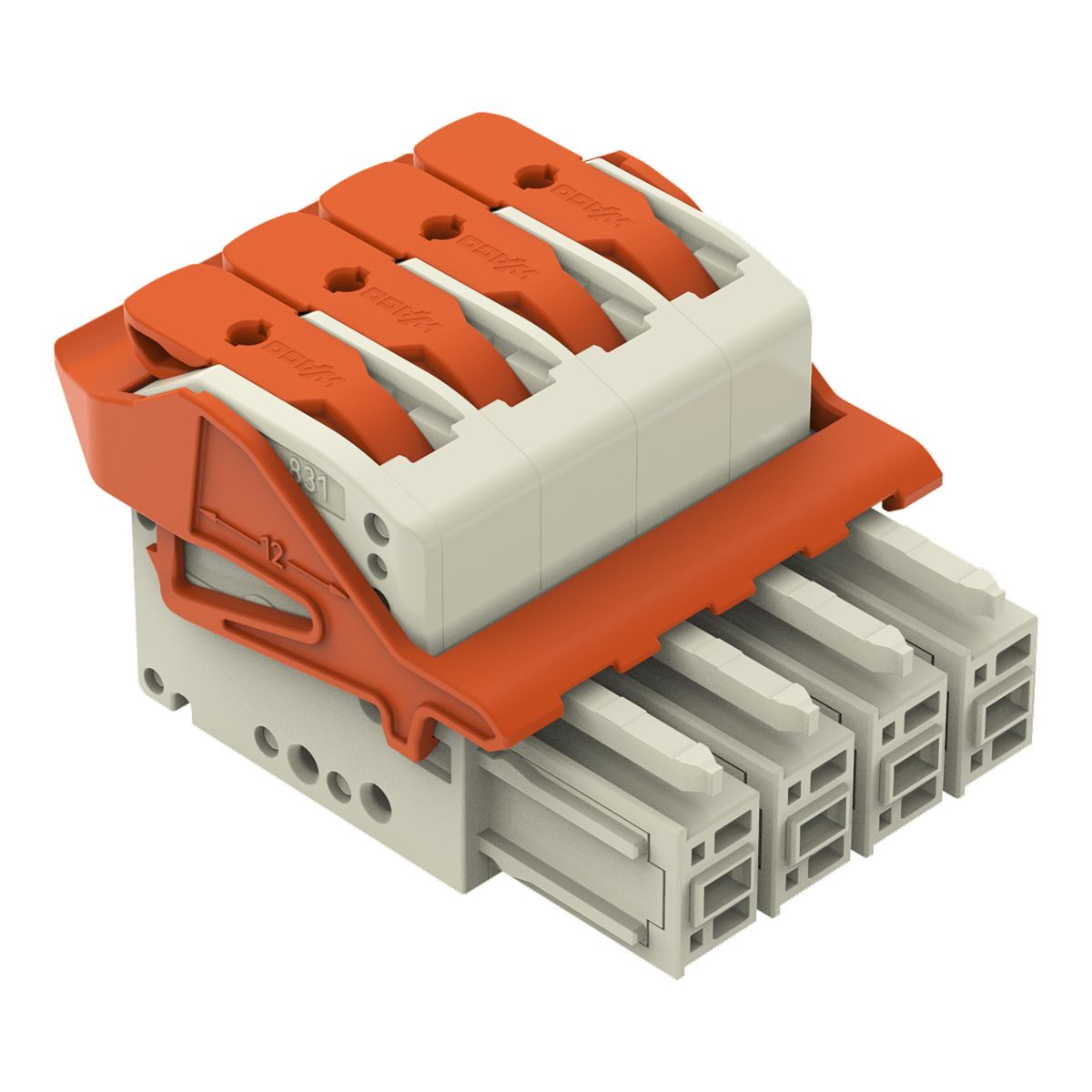 1-Leiter-Federleiste 831-1104/320-000