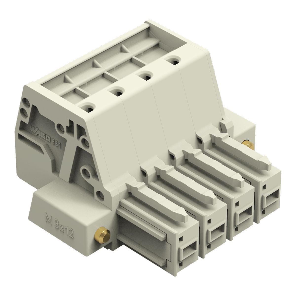 1-Leiter-Federleiste 831-3104/107-000