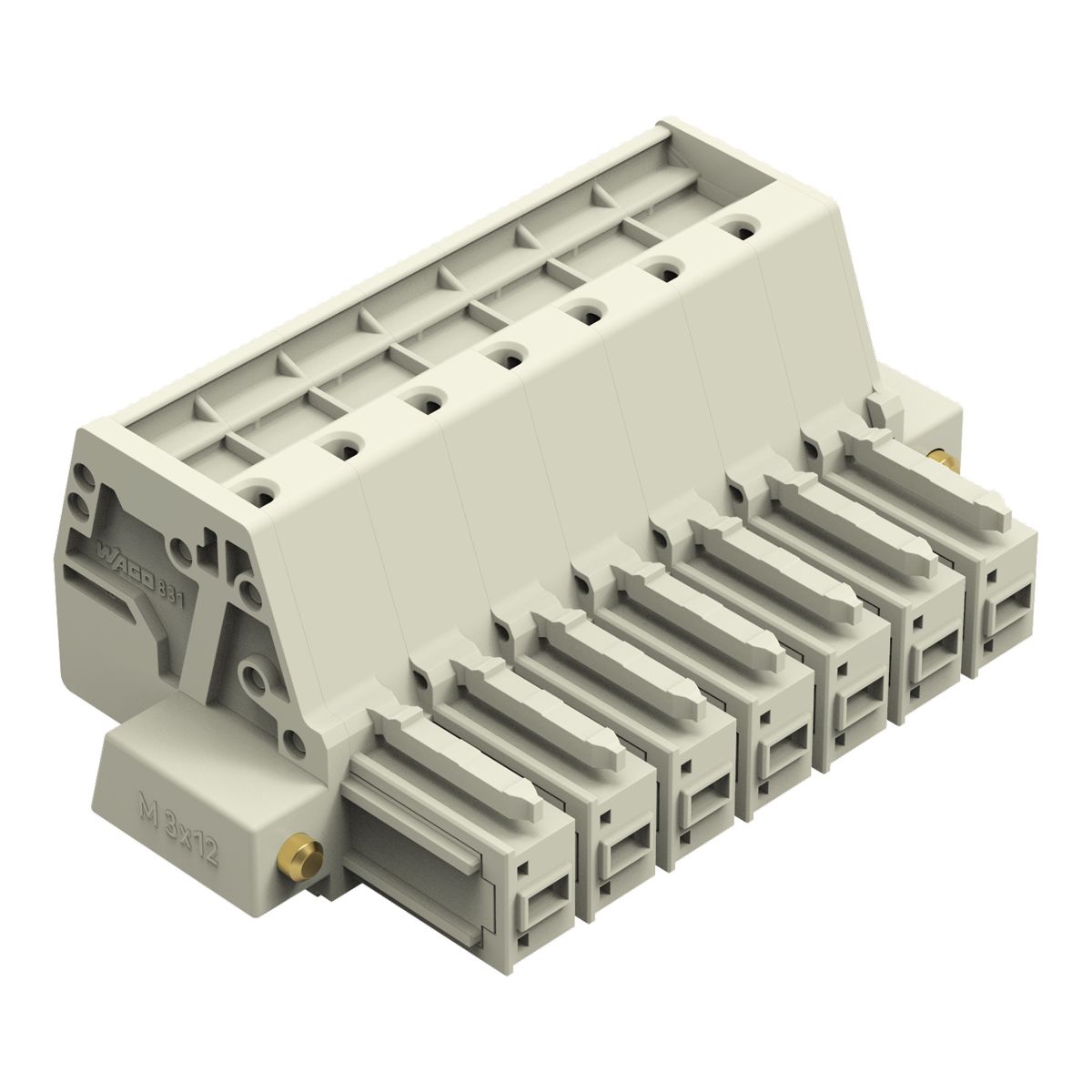 1-Leiter-Federleiste 831-3107/107-000