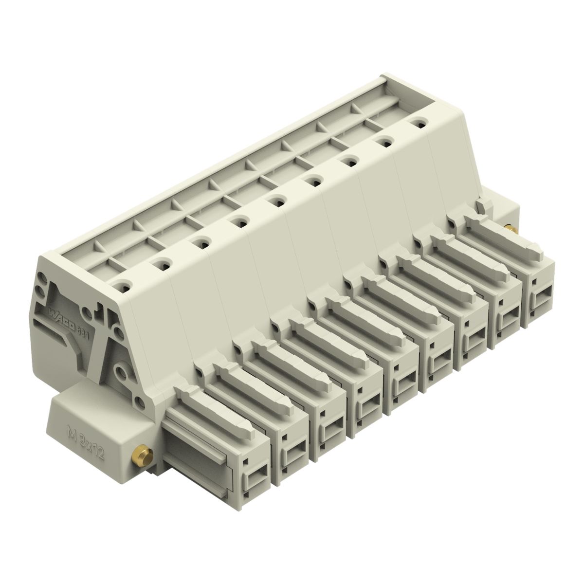 1-Leiter-Federleiste 831-3109/107-000