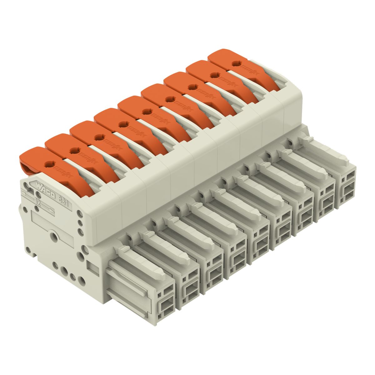 1-Leiter-Federleiste Hebel 831-1109