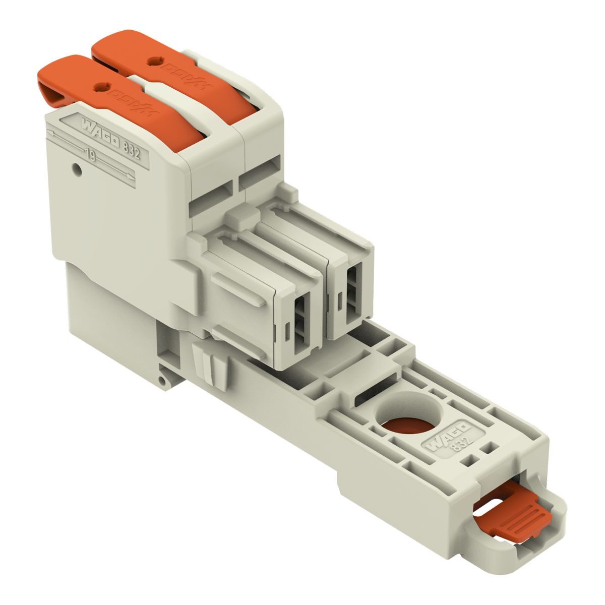 1-Leiter-Federleiste,Hebel 832-1102/306-000