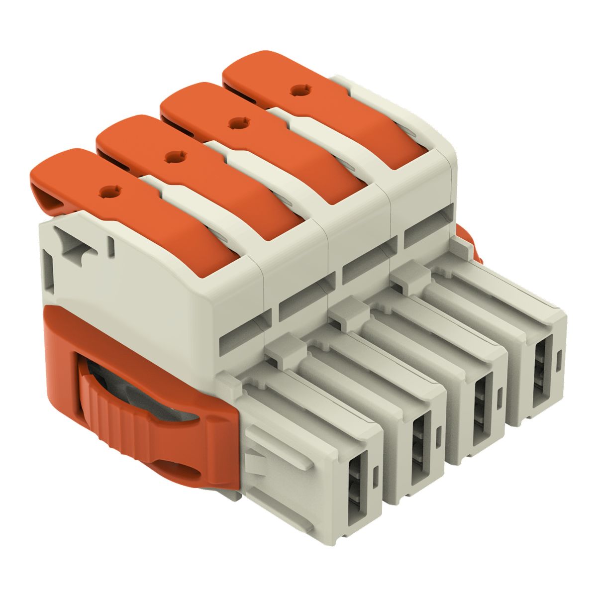 1-Leiter-Federleiste Hebel 832-1104/037-000