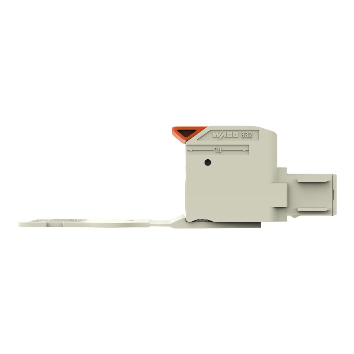 1-Leiter-Federleiste Hebel 832-1104/334-000