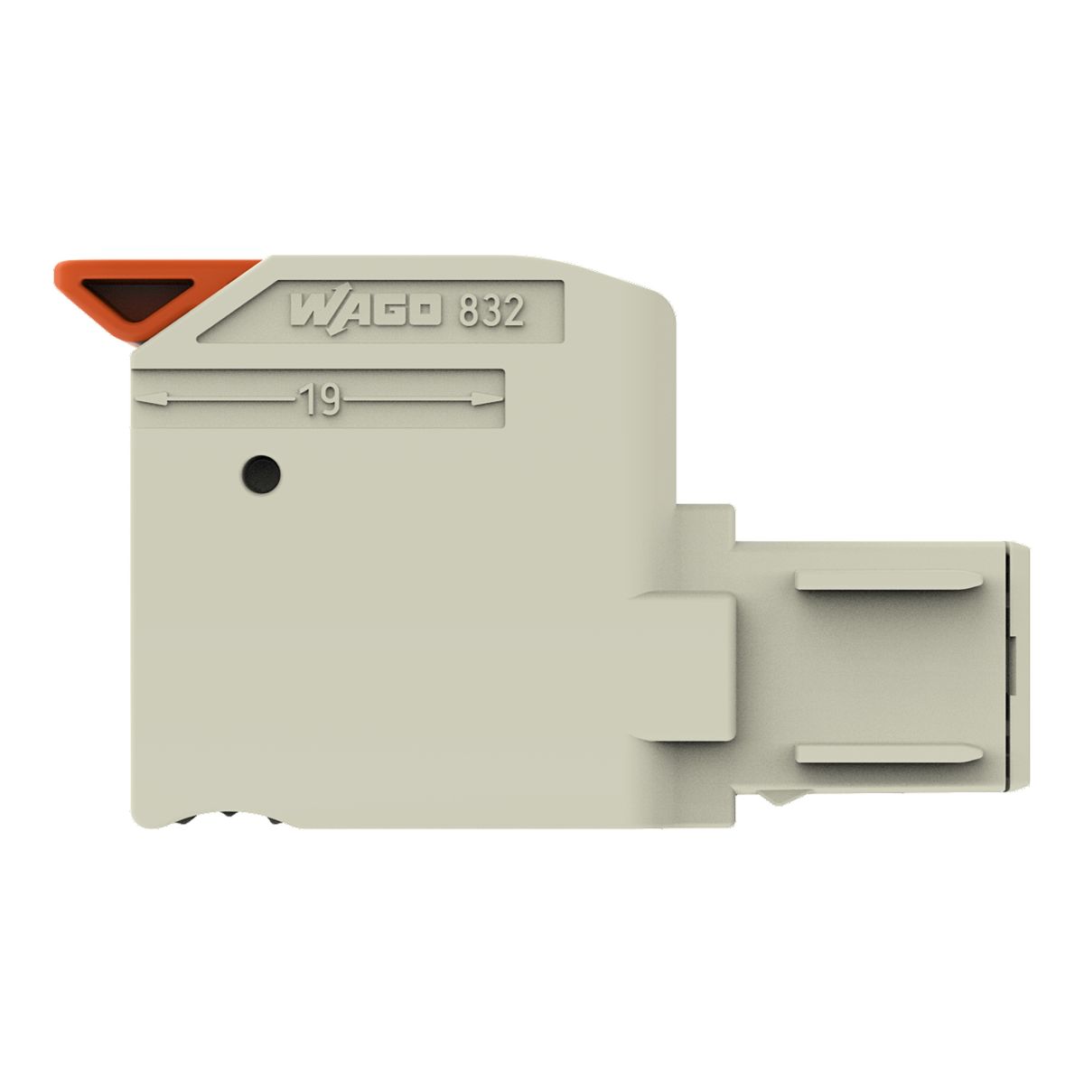 1-Leiter-Federleiste Hebel 832-1105