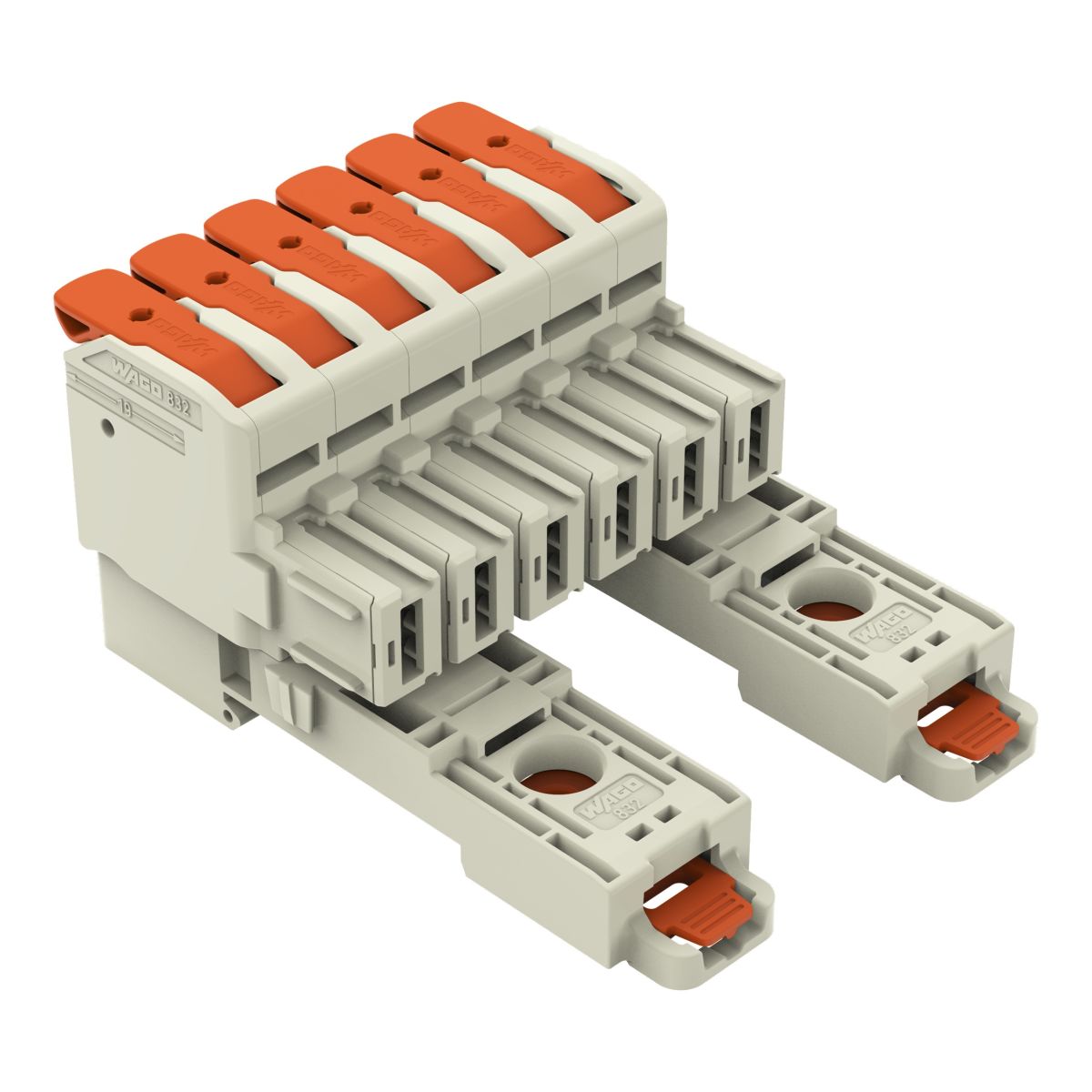 1-Leiter-Federleiste,Hebel 832-1106/306-000