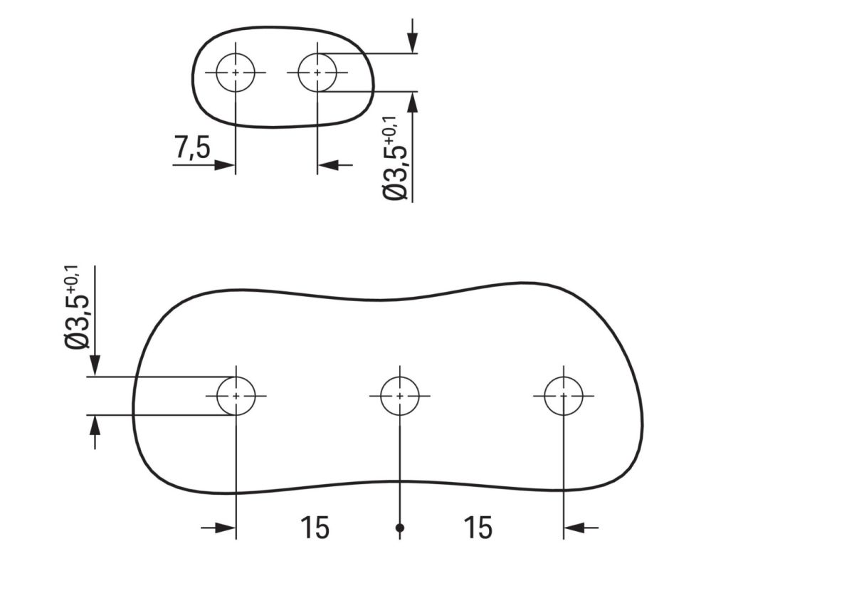 1-Leiter-Stiftleiste 2092-3522/020-000