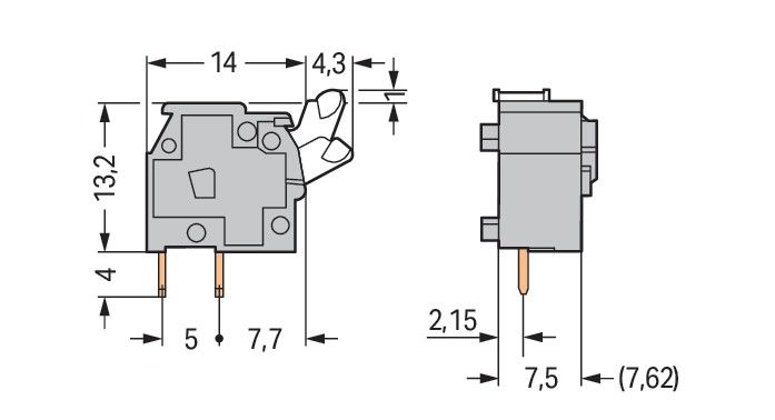 Anreihbare Leiterplattenk. 255-501