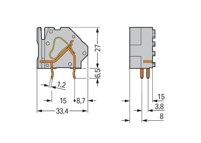 Anreihbare Leiterplattenk. 745-871/006-000