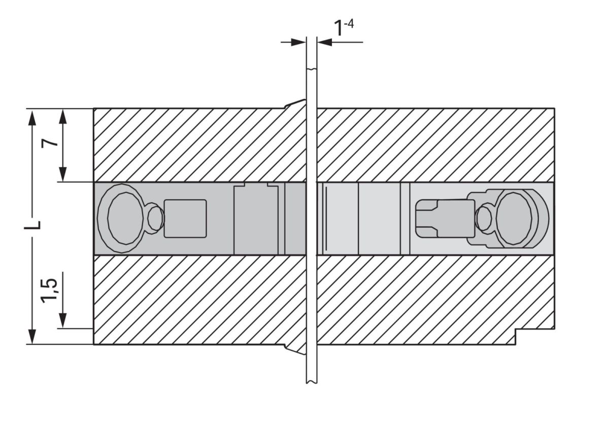 Anreihbare Mittelklemme 826-160