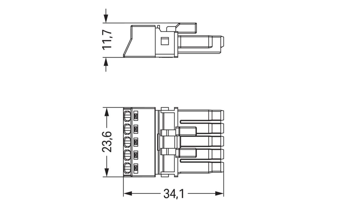 Buchse 5-polig 890-245/060-000