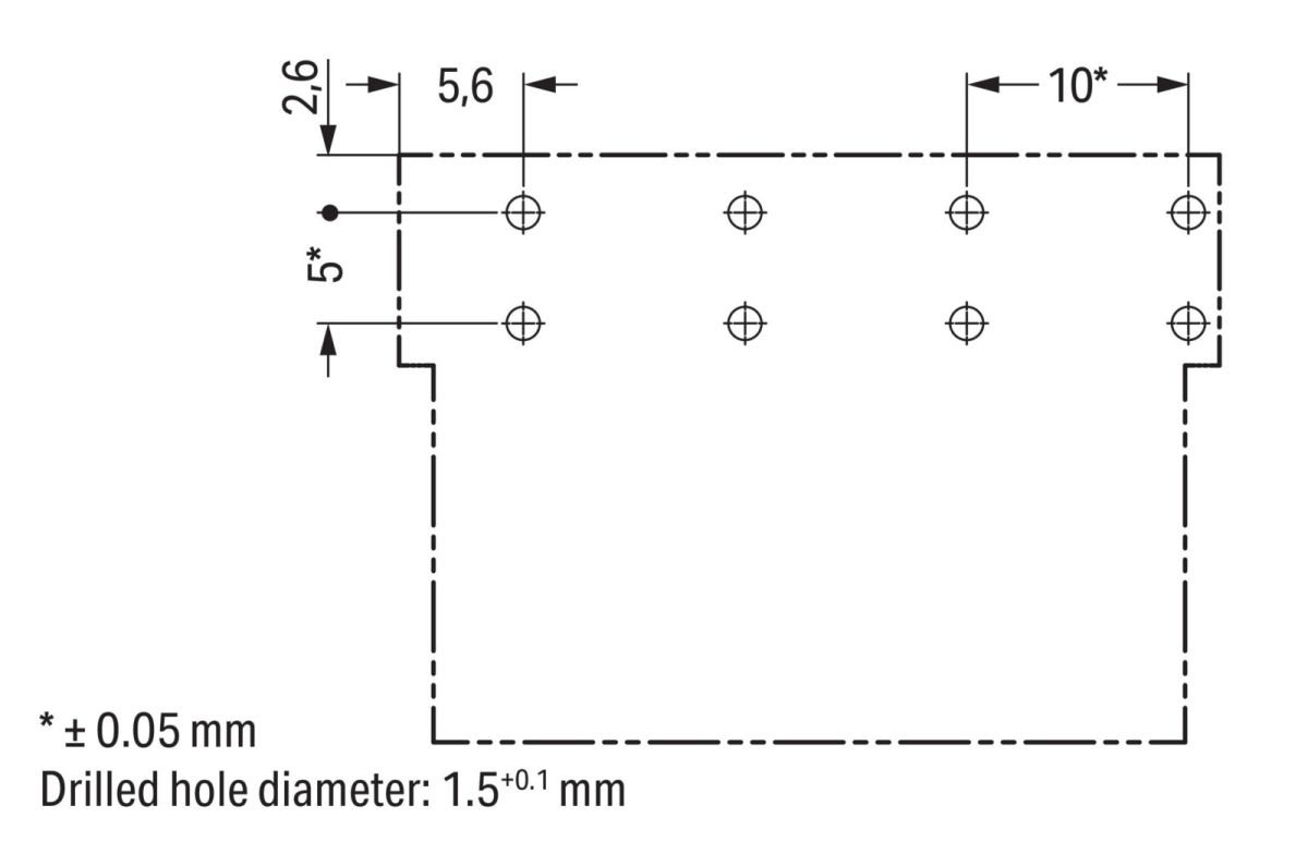 Buchse für Leiterplatten 770-864/011-000/072-