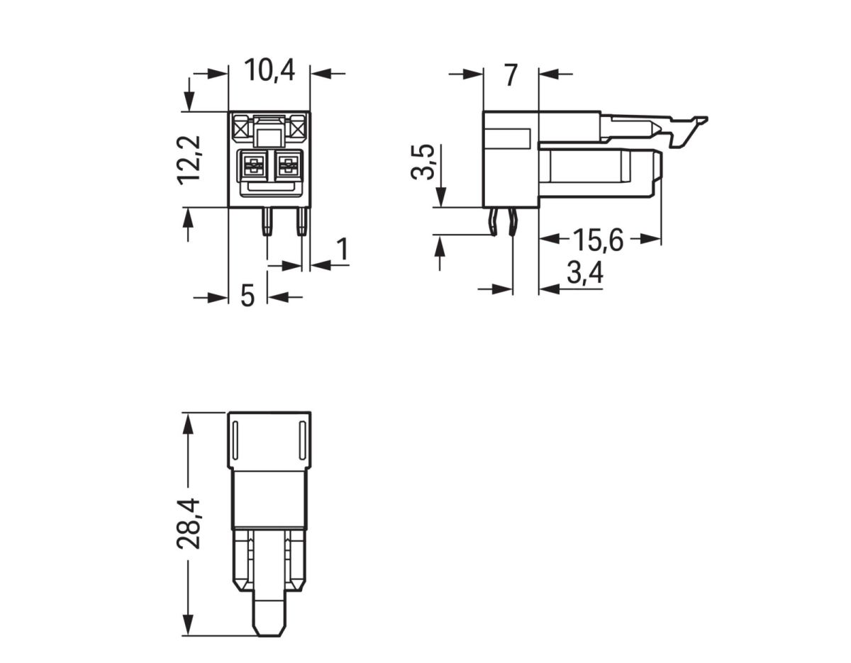Buchse für Leiterplatten 890-842/011-000