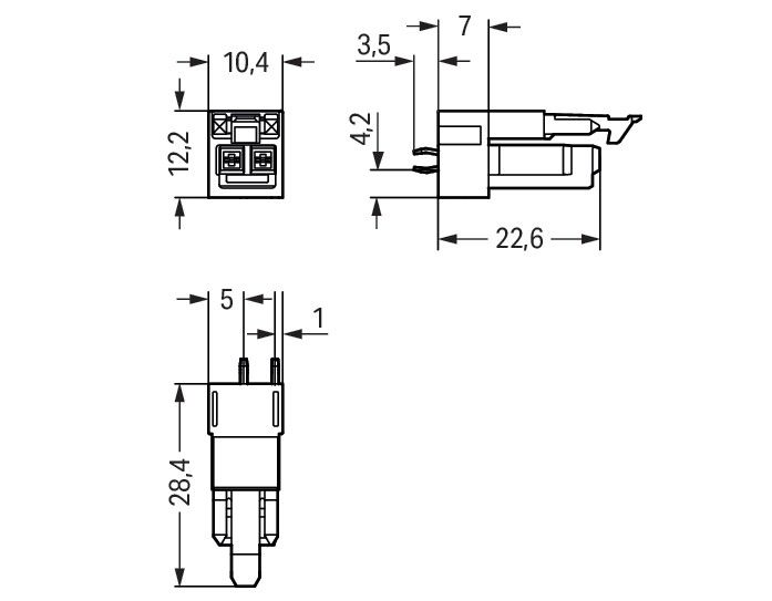 Buchse für Leiterplatten 890-842