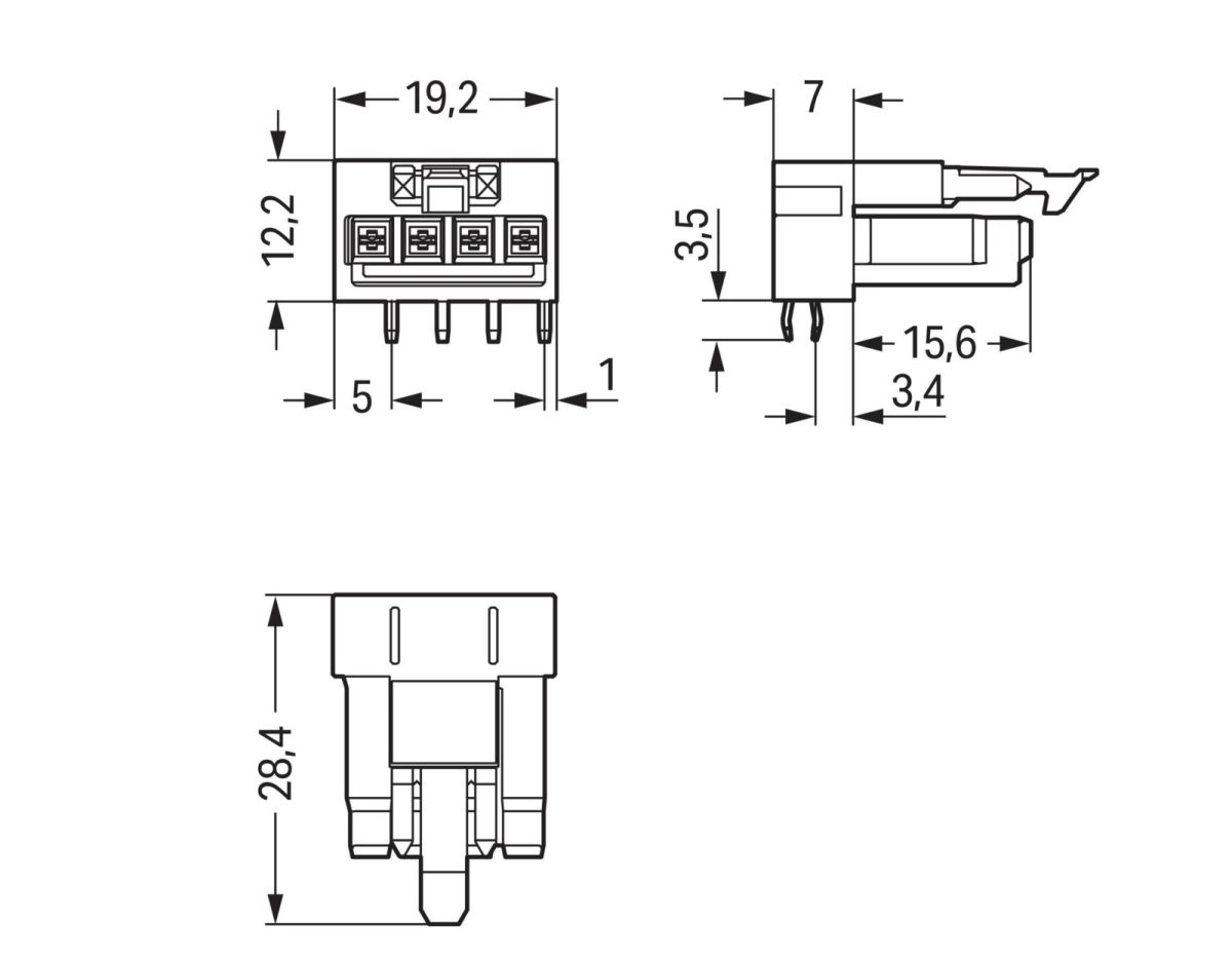 Buchse für Leiterplatten 890-884/011-000