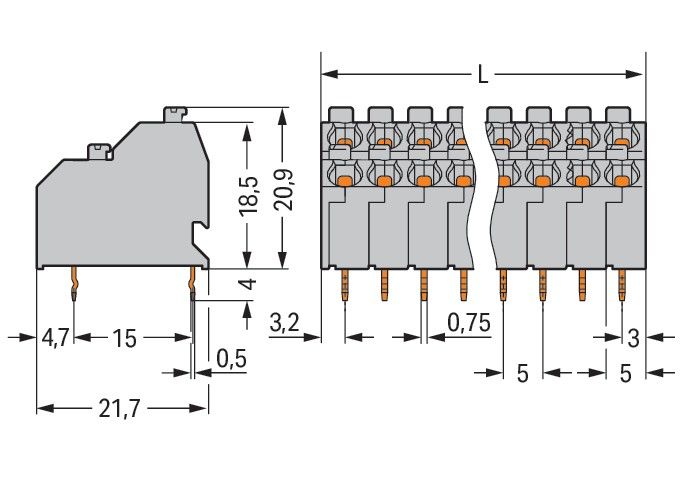 DoppelstockLeiterplattenk. 250-704/000-023