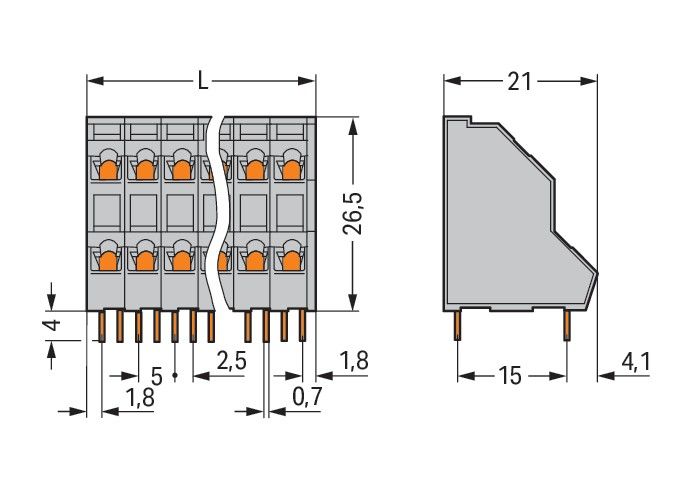 DoppelstockLeiterplattenk. 736-206