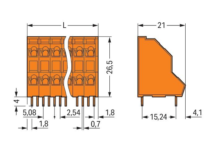DoppelstockLeiterplattenk. 736-404