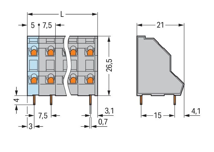 DoppelstockLeiterplattenk. 736-506/000-004