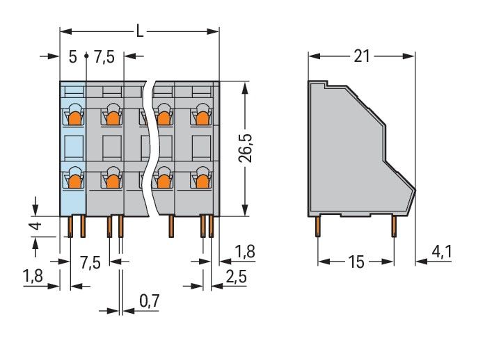 DoppelstockLeiterplattenk. 736-562
