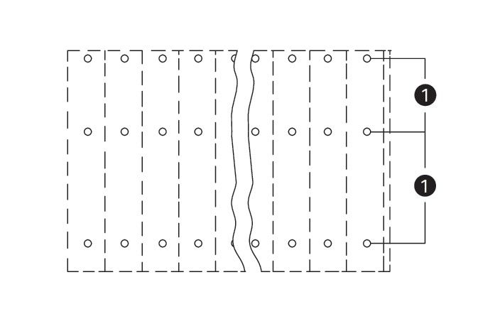 Dreistock-Leiterplattenkl. 737-103