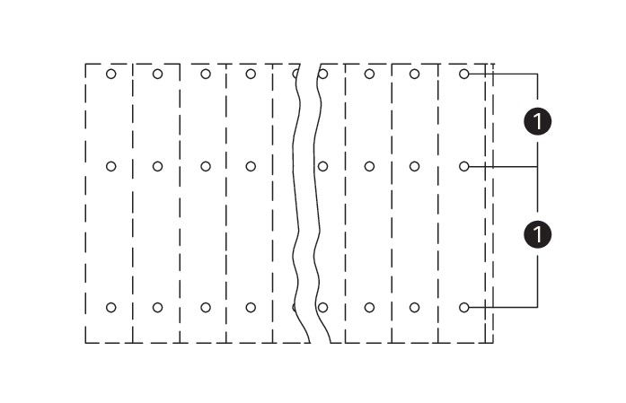 Dreistock-Leiterplattenkl. 737-312