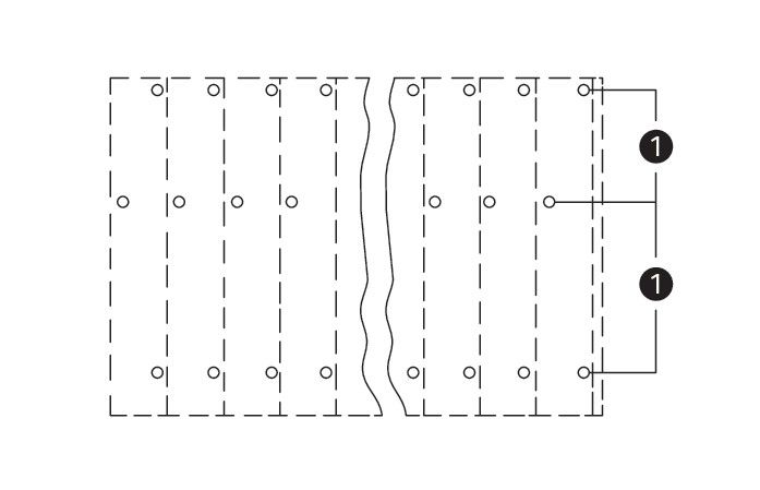 Dreistock-Leiterplattenkl. 737-416/000-004