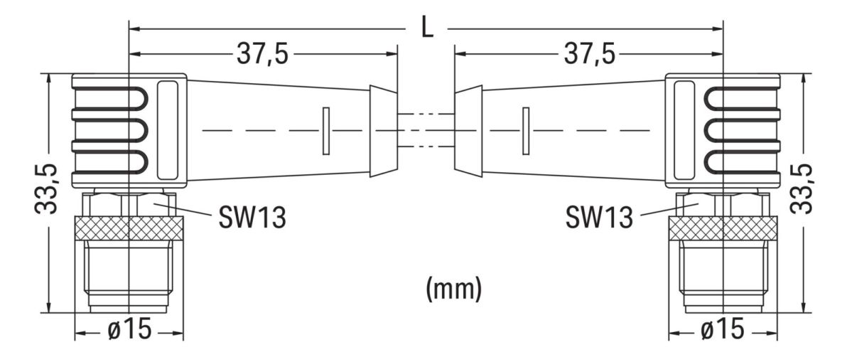 ETHERNET-Leitung M12D-St. 756-1204/060-030
