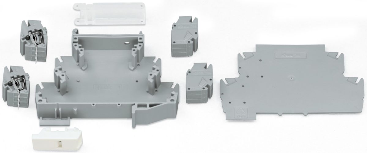 Gehäuse 55mm grau 789-120 Gehäuse 55mm grau 789-120
