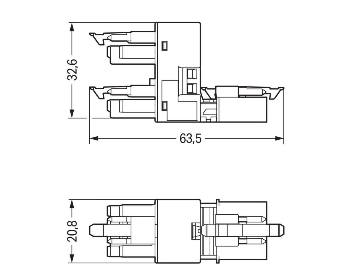 h-Verteiler 4-polig 890-945