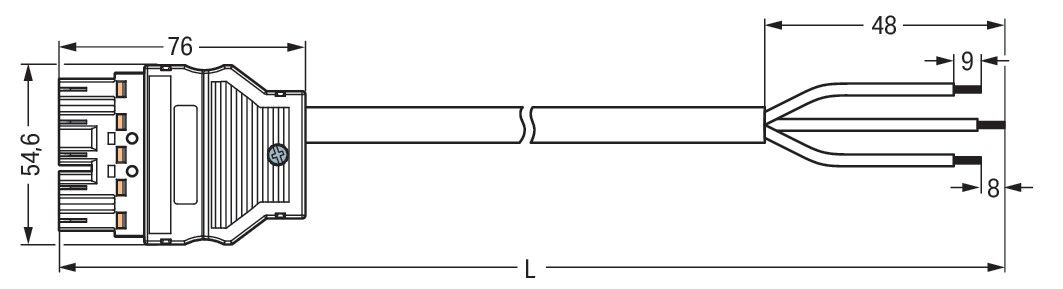 konfekt. Anschlussleitung 771-5001/149-000