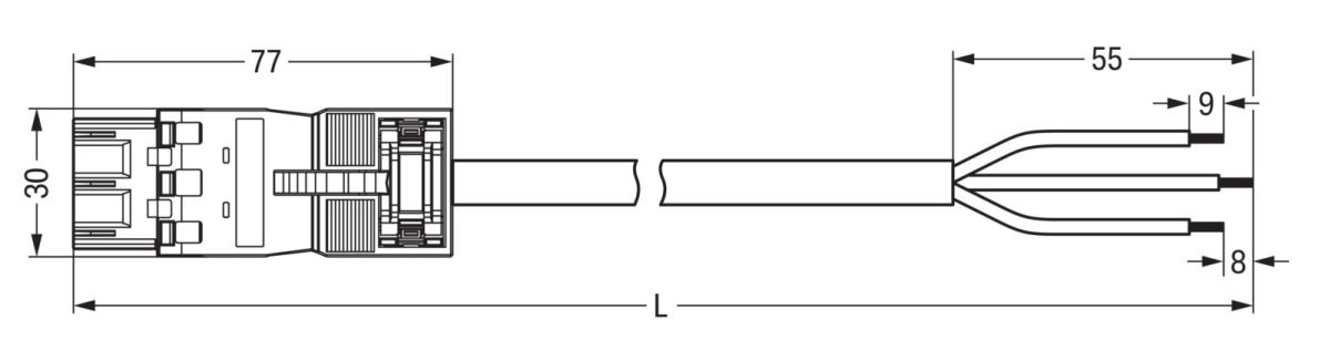 konfekt. Anschlussleitung 771-6993/206-101