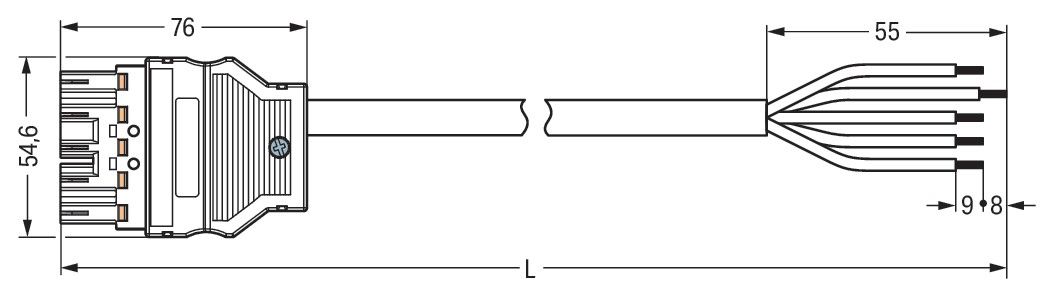 konfekt. Anschlussleitung 771-8985/206-204
