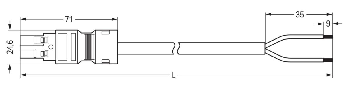 konfekt. Anschlussleitung 771-8992/206-305